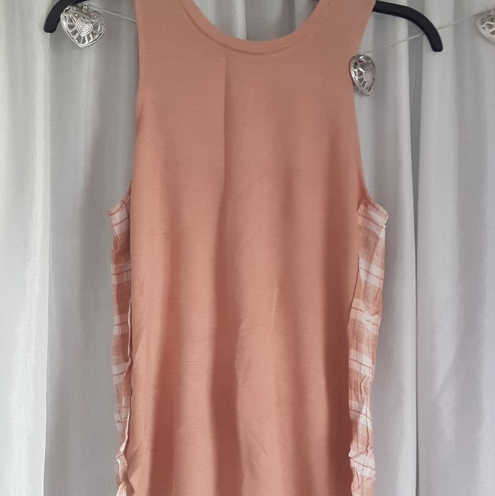 CELEBRITY PINK Pink Gingham Tank - Picture 4 of 6